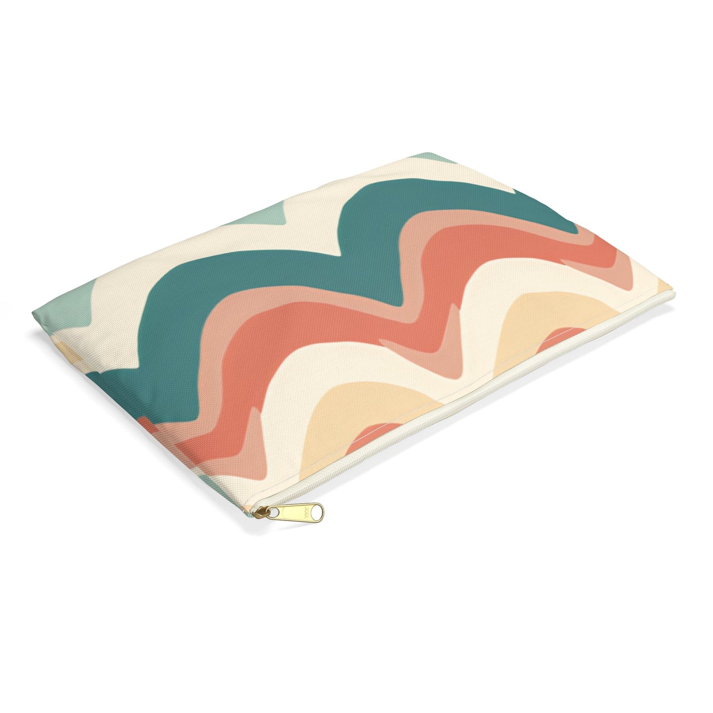 Chevron Waves Cosmetic Travel Bag - Ruppy's Creations