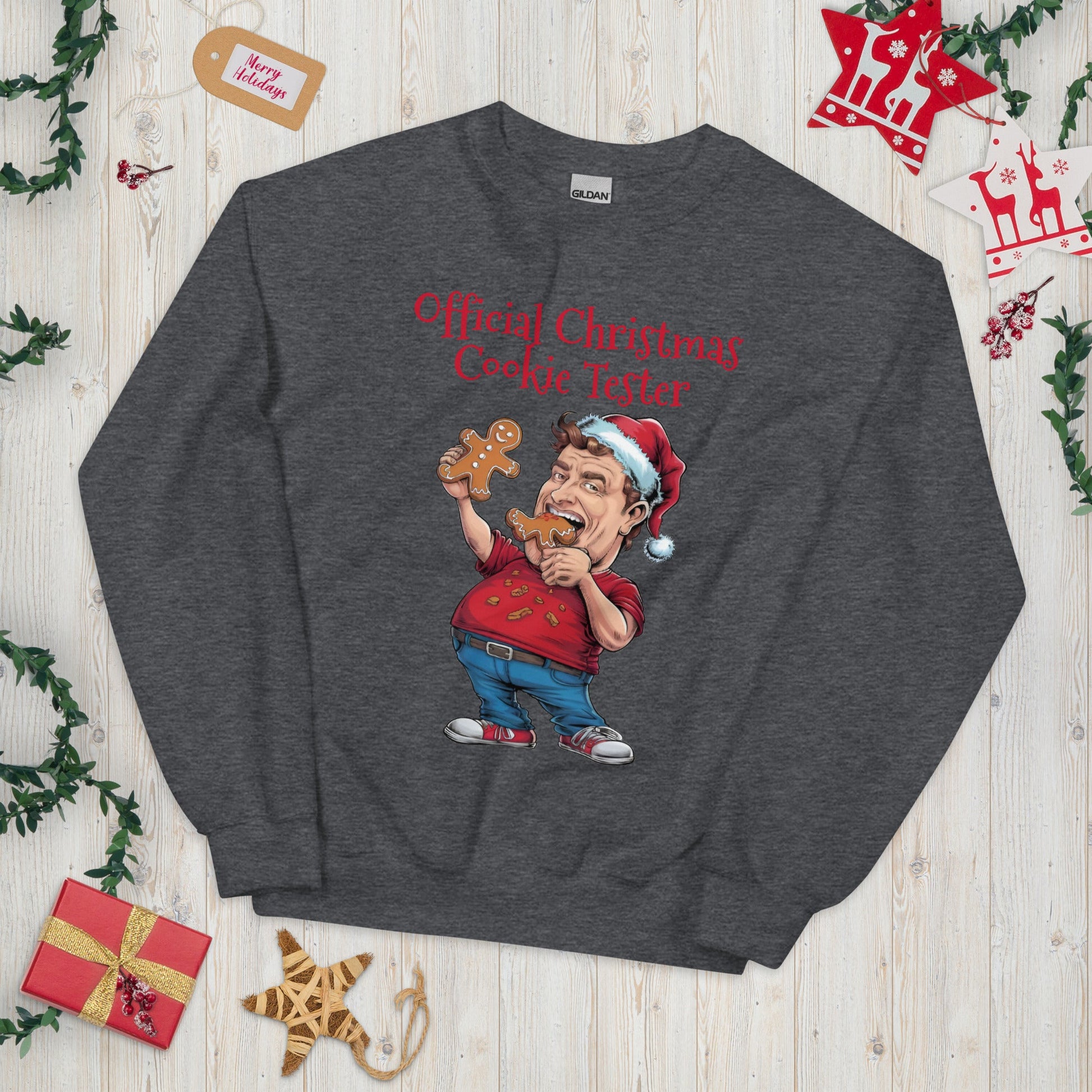 Christmas Cookie Tester Men's Sweatshirt - Ruppy's Creations