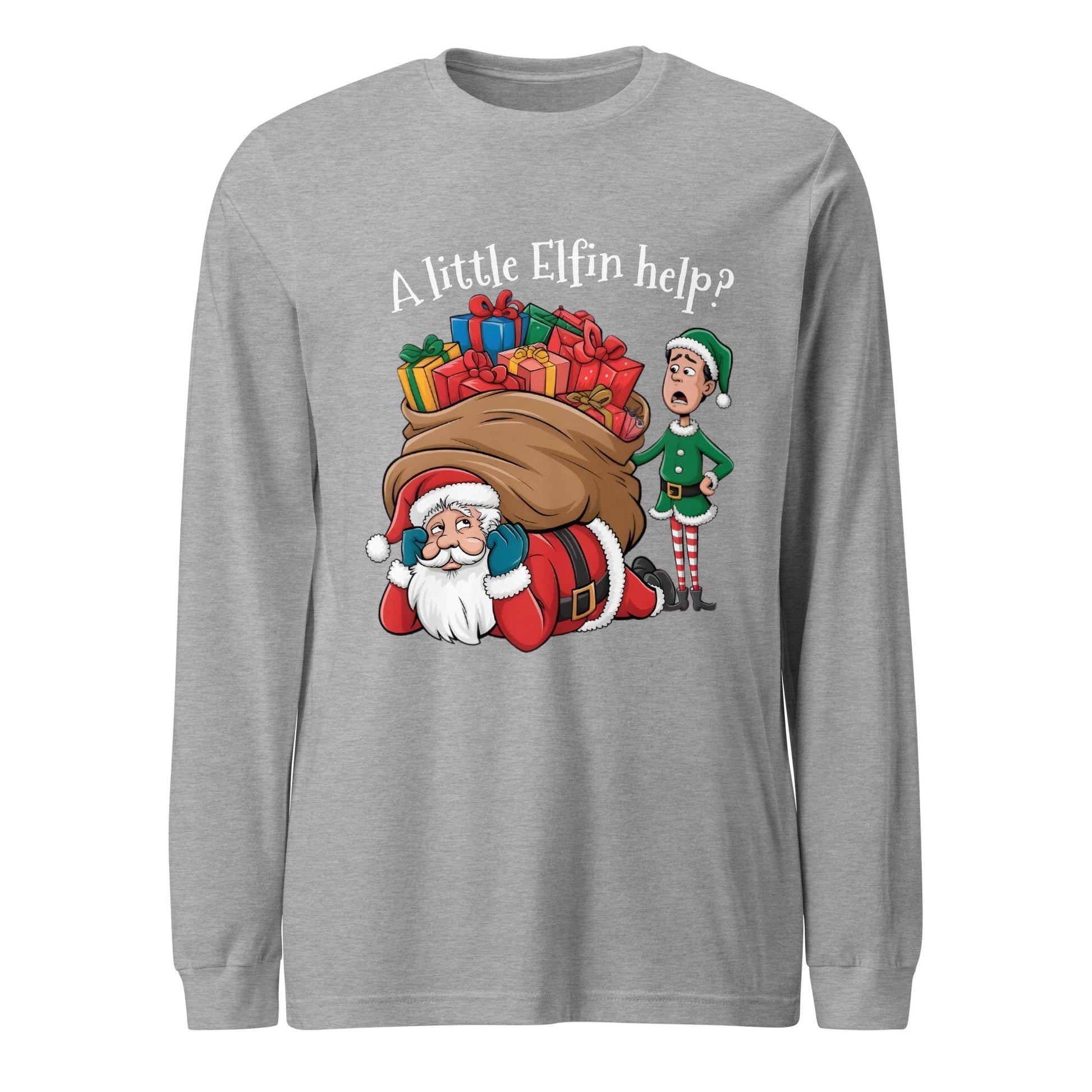 Christmas Elfin Help Unisex Long Sleeve Tee - Ruppy's Creations