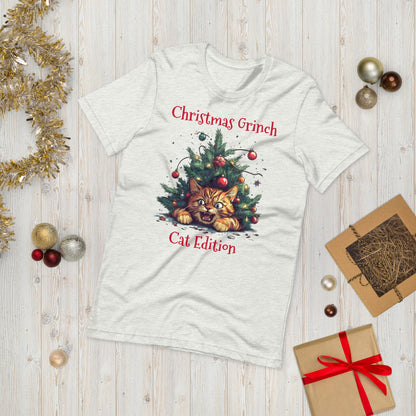 Christmas Grinch Cat Unisex T-shirt - Ruppy's Creations