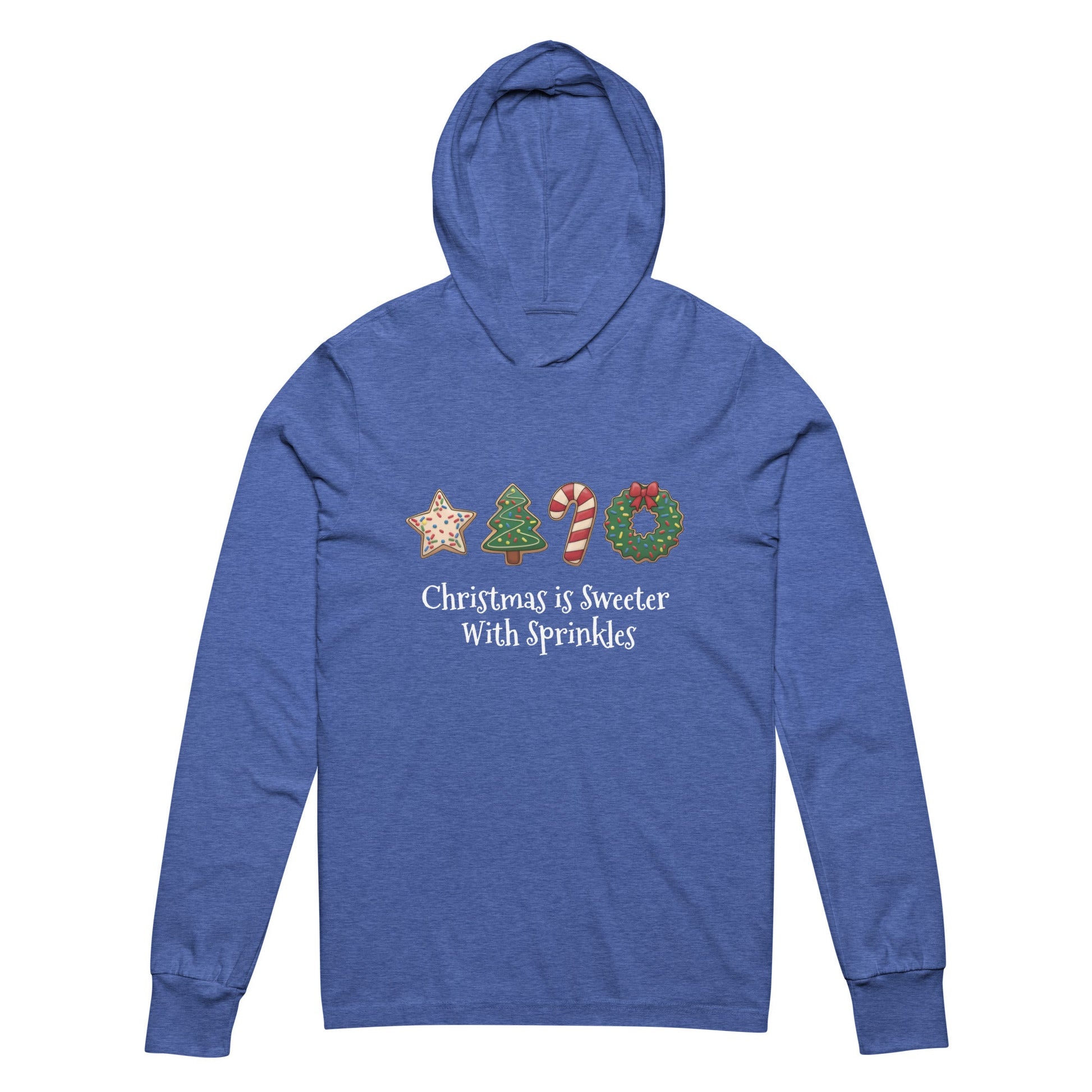 Christmas is Sweeter Hooded long - sleeve tee - Ruppy's Creations