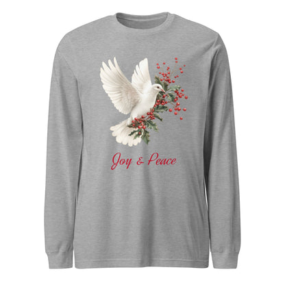 Christmas Joy & Peace Women's Long Sleeve Tee - Ruppy's Creations