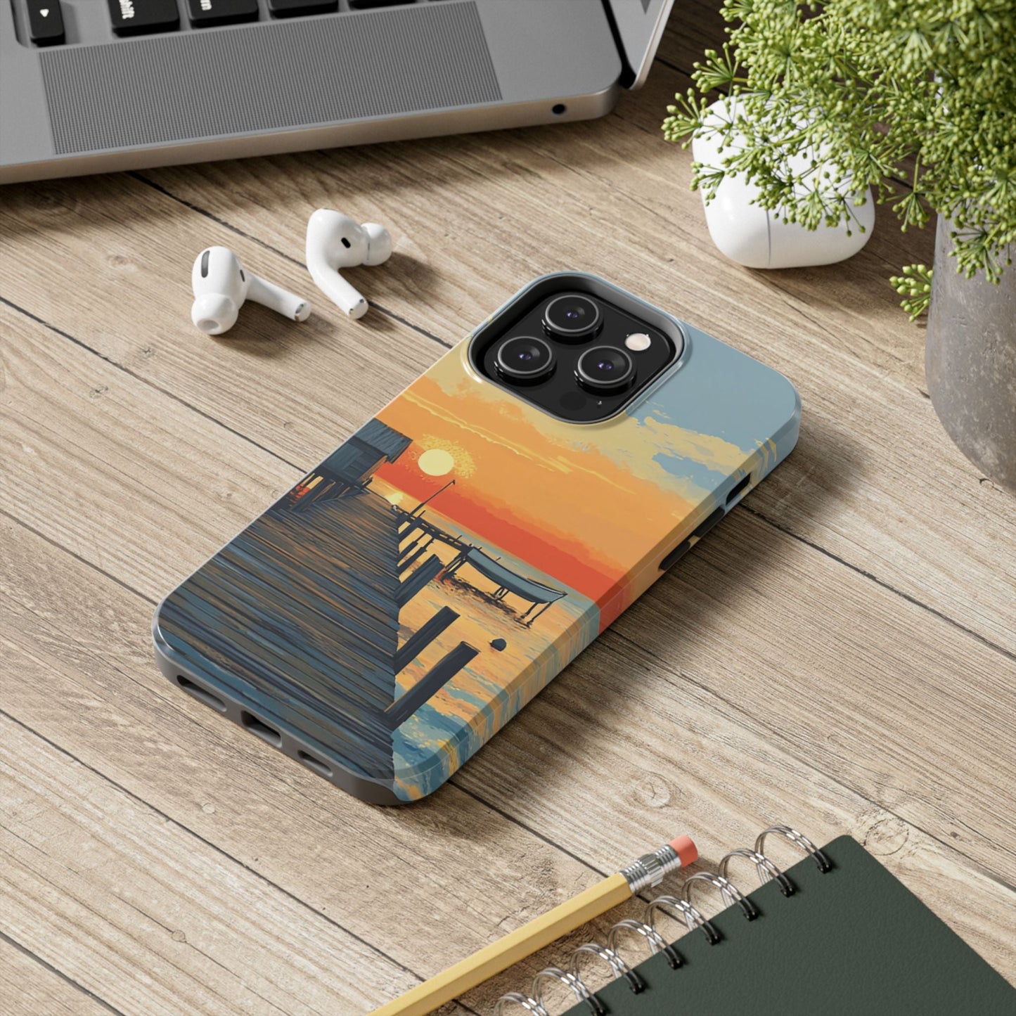 Coastal Sunrise Tough Phone Case For iphone & Samsung Galaxy - Ruppy's Creations