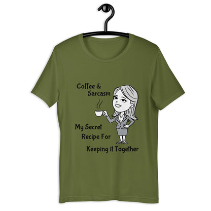 Coffee & Sarcasm Women's Lightweight Tee - Ruppy's Creations