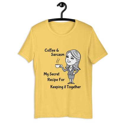 Coffee & Sarcasm Women's Lightweight Tee - Ruppy's Creations