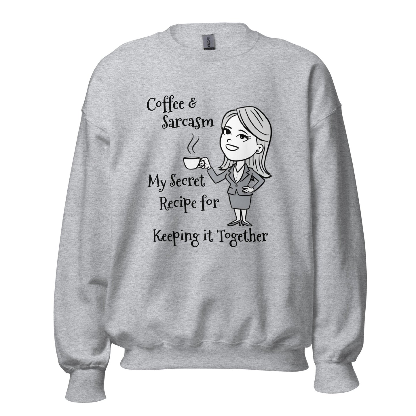 Coffee & Sarcasm Women's Sweatshirt - Ruppy's Creations