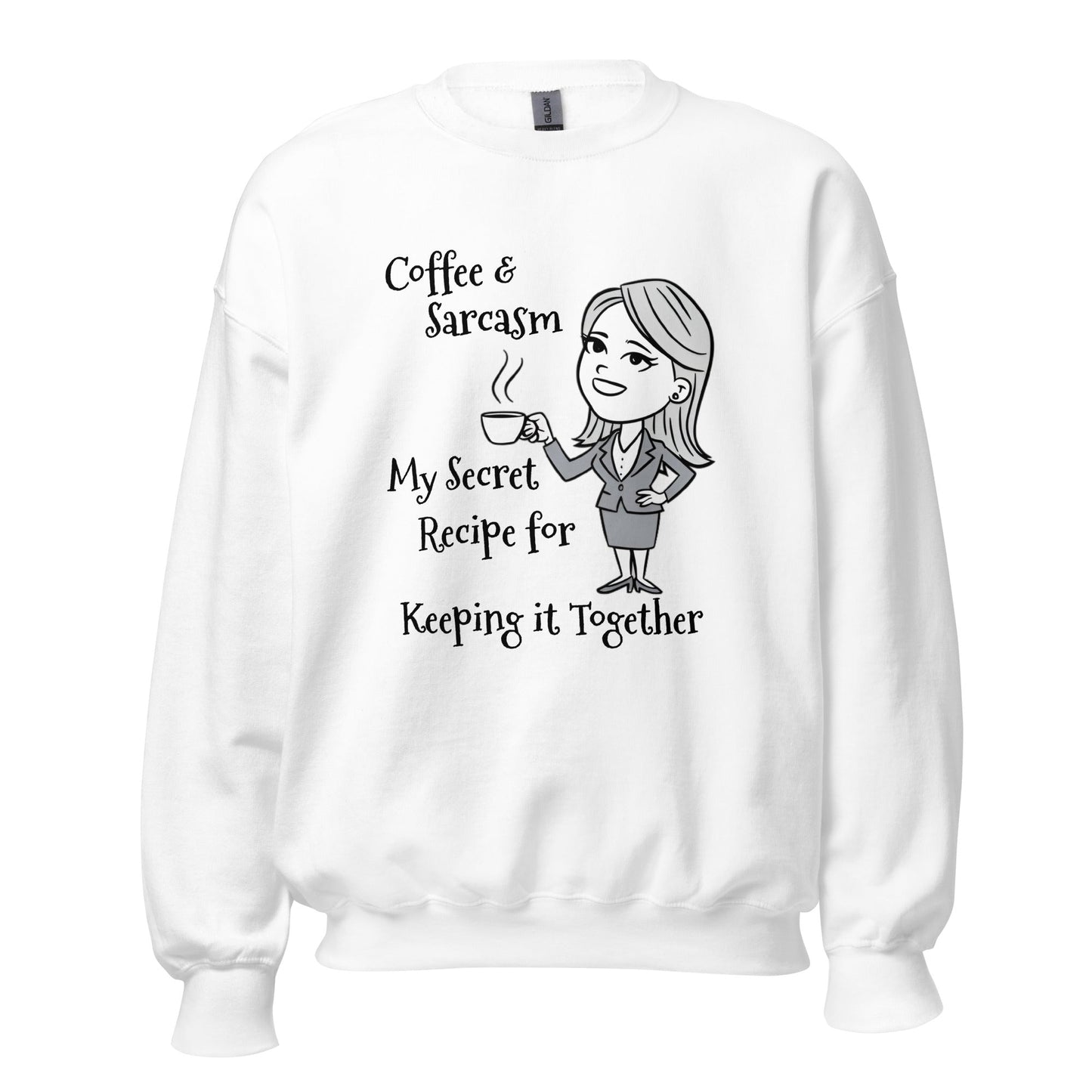 Coffee & Sarcasm Women's Sweatshirt - Ruppy's Creations