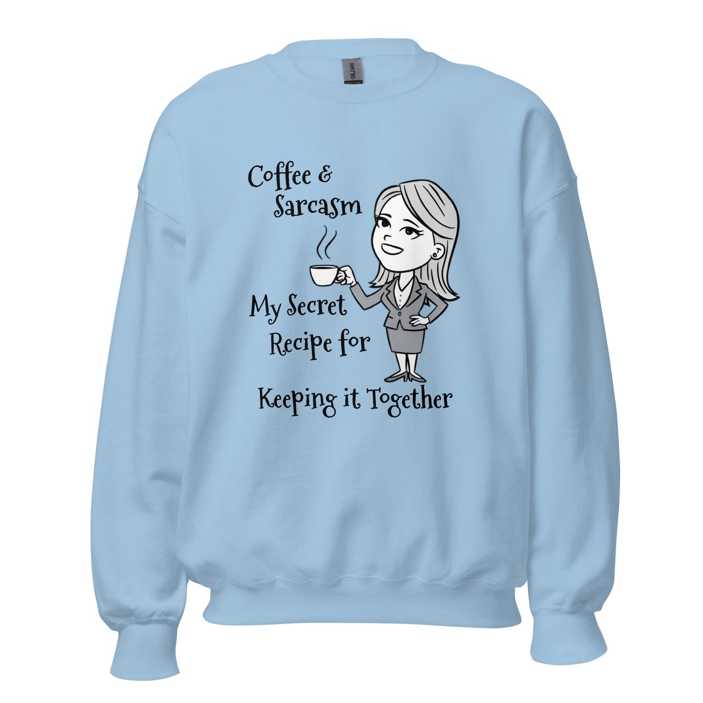 Coffee & Sarcasm Women's Sweatshirt - Ruppy's Creations