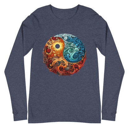 Colorful Chaos Yin Yang Women's Long Sleeve Tee - Ruppy's Creations