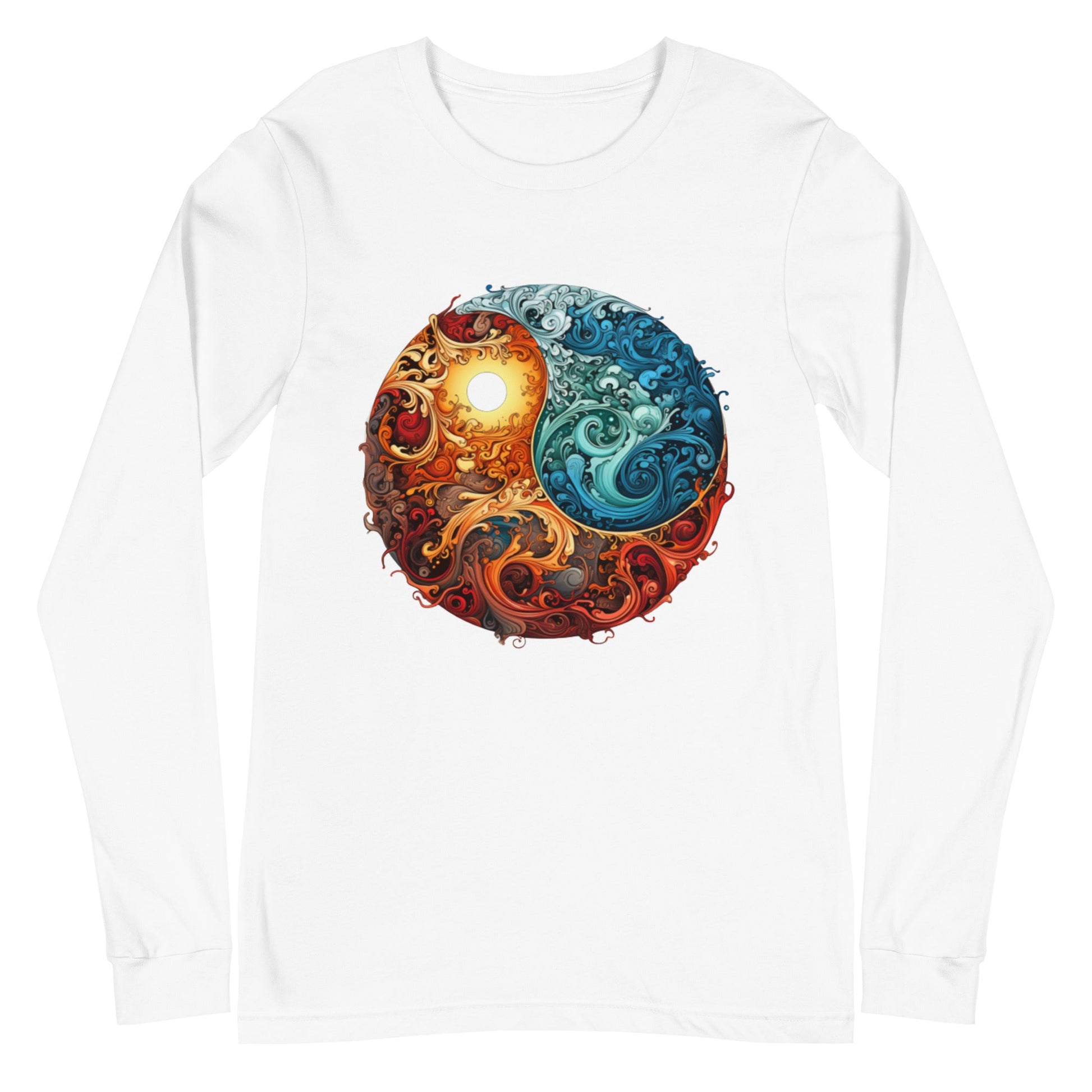 Colorful Chaos Yin Yang Women's Long Sleeve Tee - Ruppy's Creations