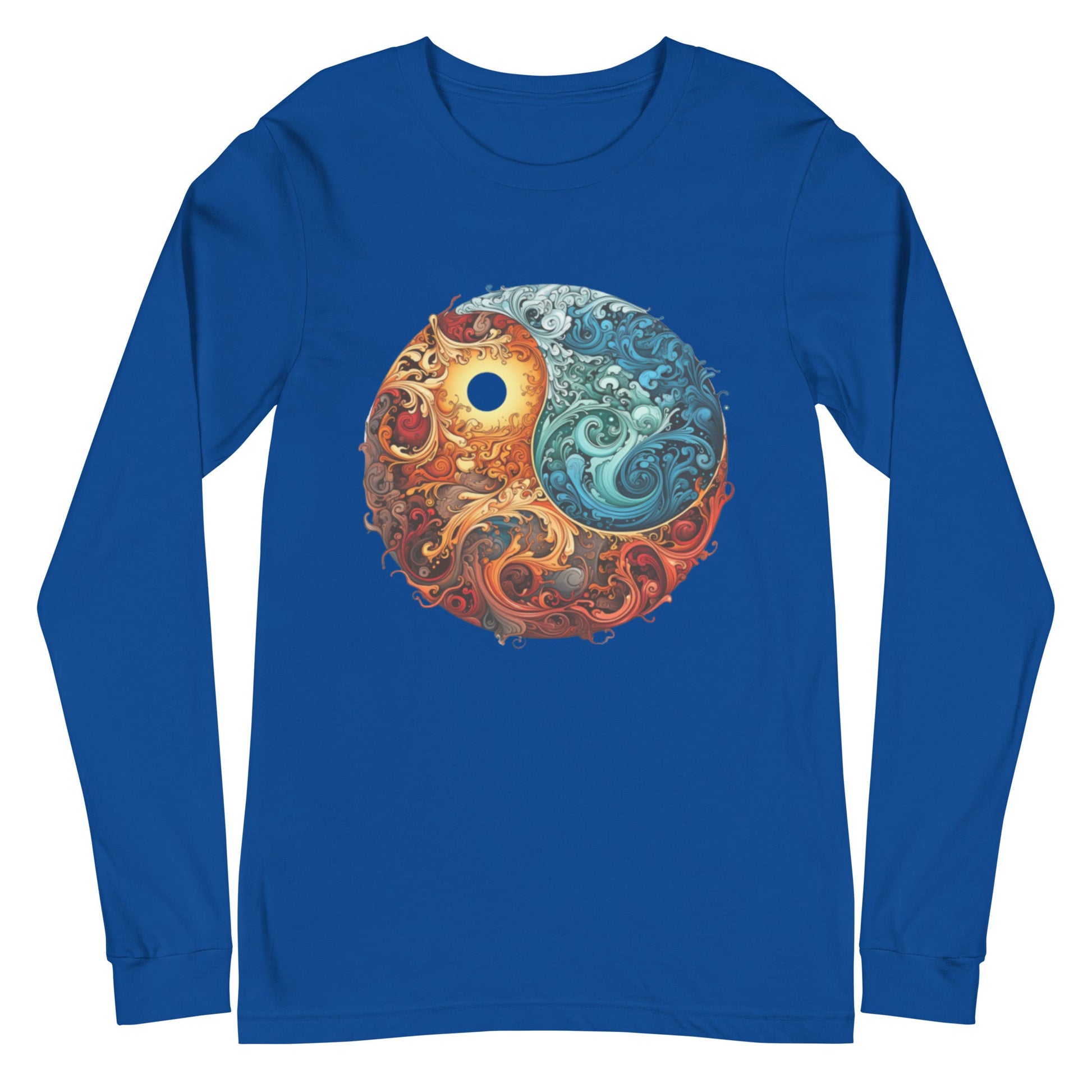 Colorful Chaos Yin Yang Women's Long Sleeve Tee - Ruppy's Creations