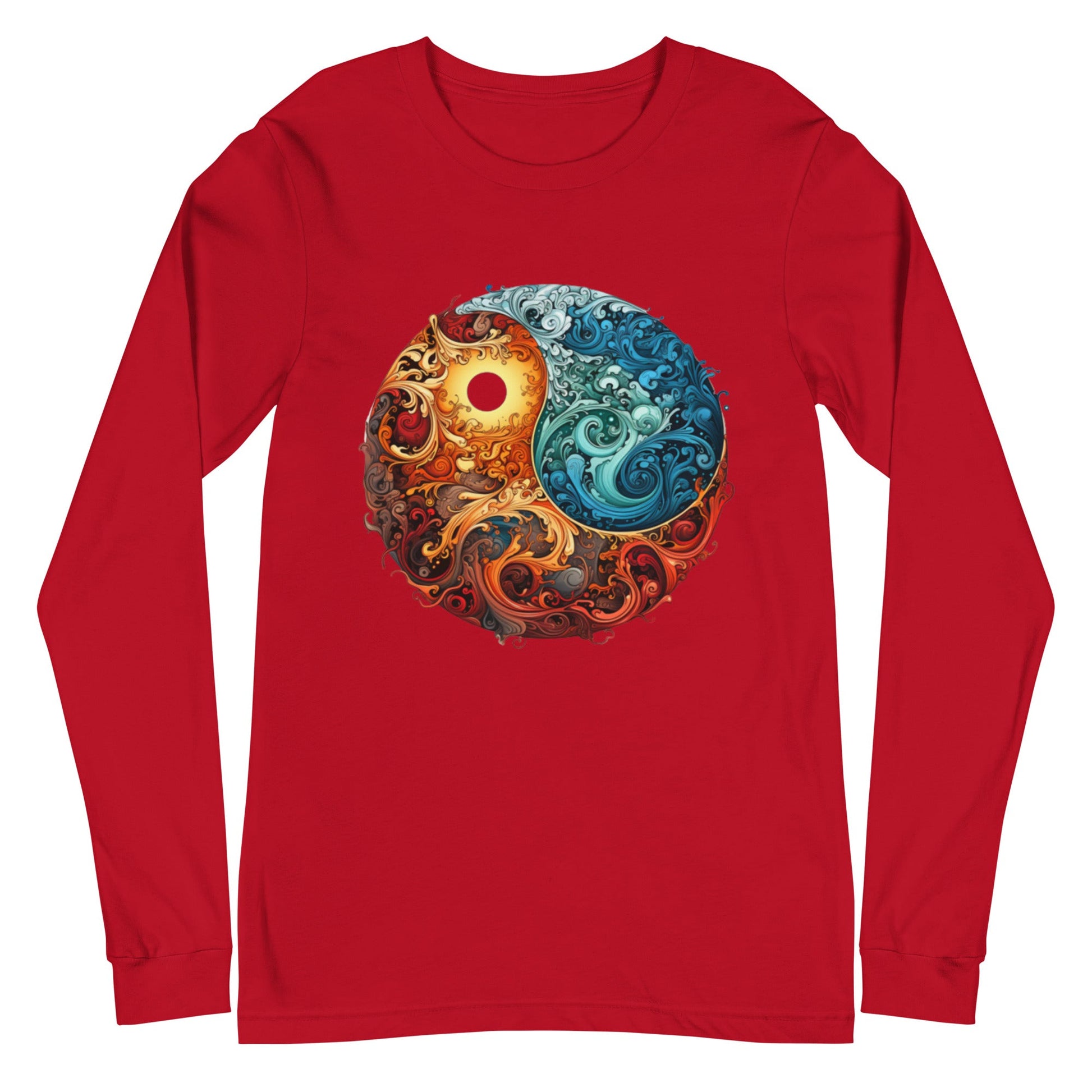 Colorful Chaos Yin Yang Women's Long Sleeve Tee - Ruppy's Creations