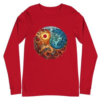 Colorful Chaos Yin Yang Women's Long Sleeve Tee - Ruppy's Creations