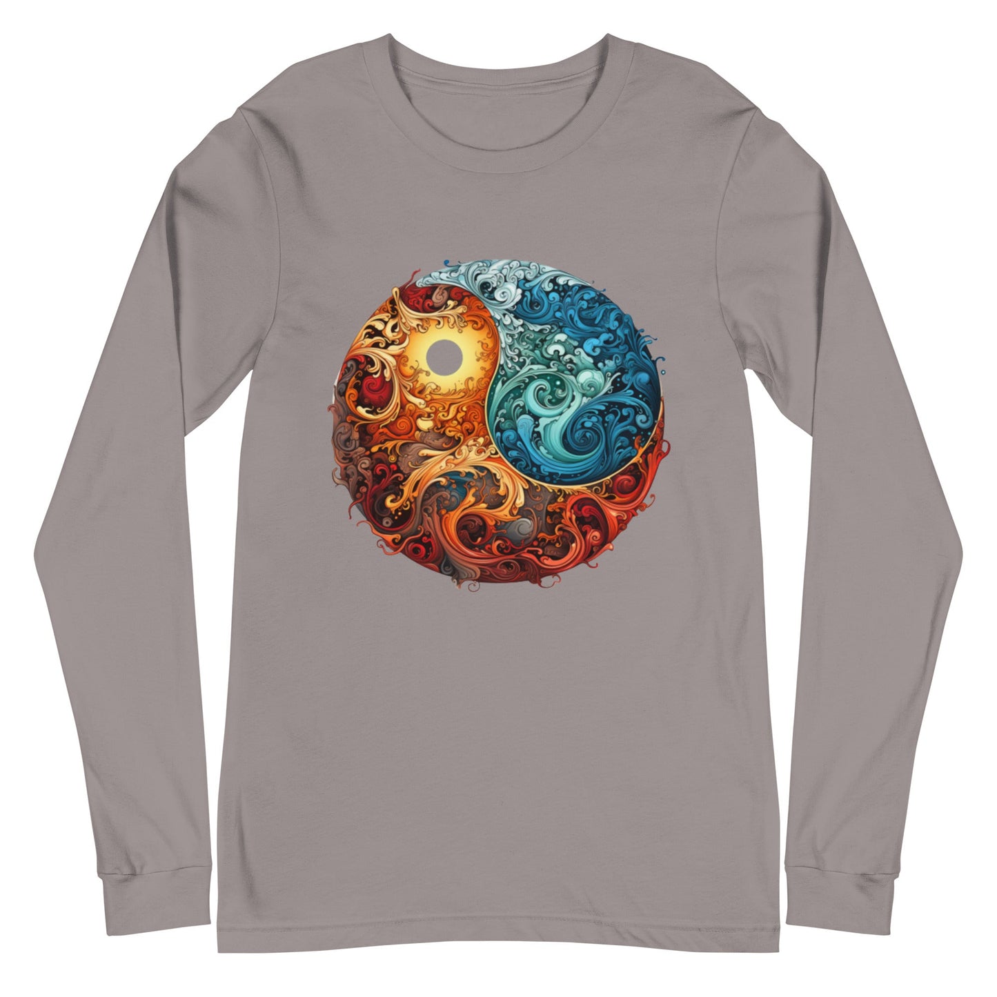 Colorful Chaos Yin Yang Women's Long Sleeve Tee - Ruppy's Creations