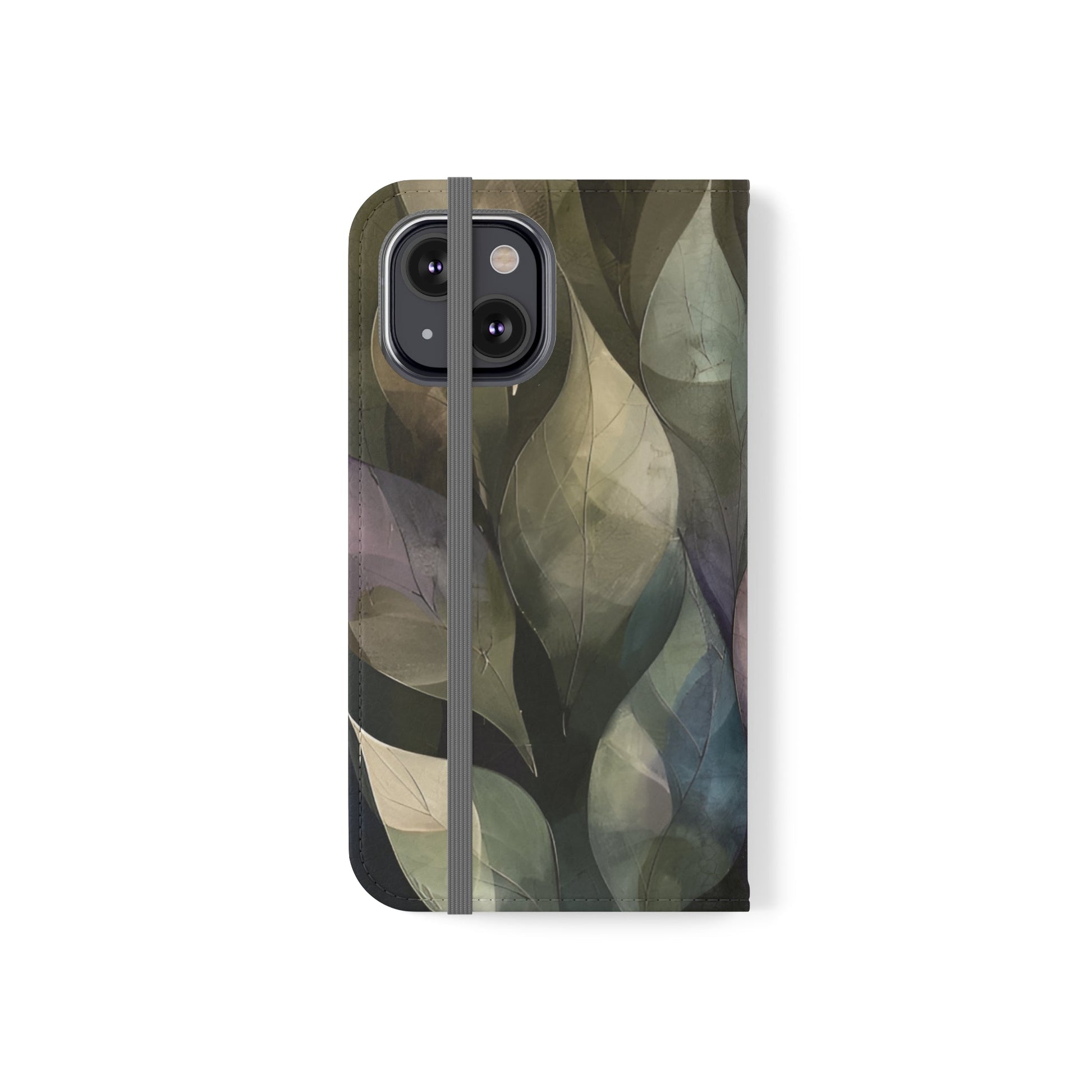 Contempo Leaf Flip Case - Ruppy's Creations