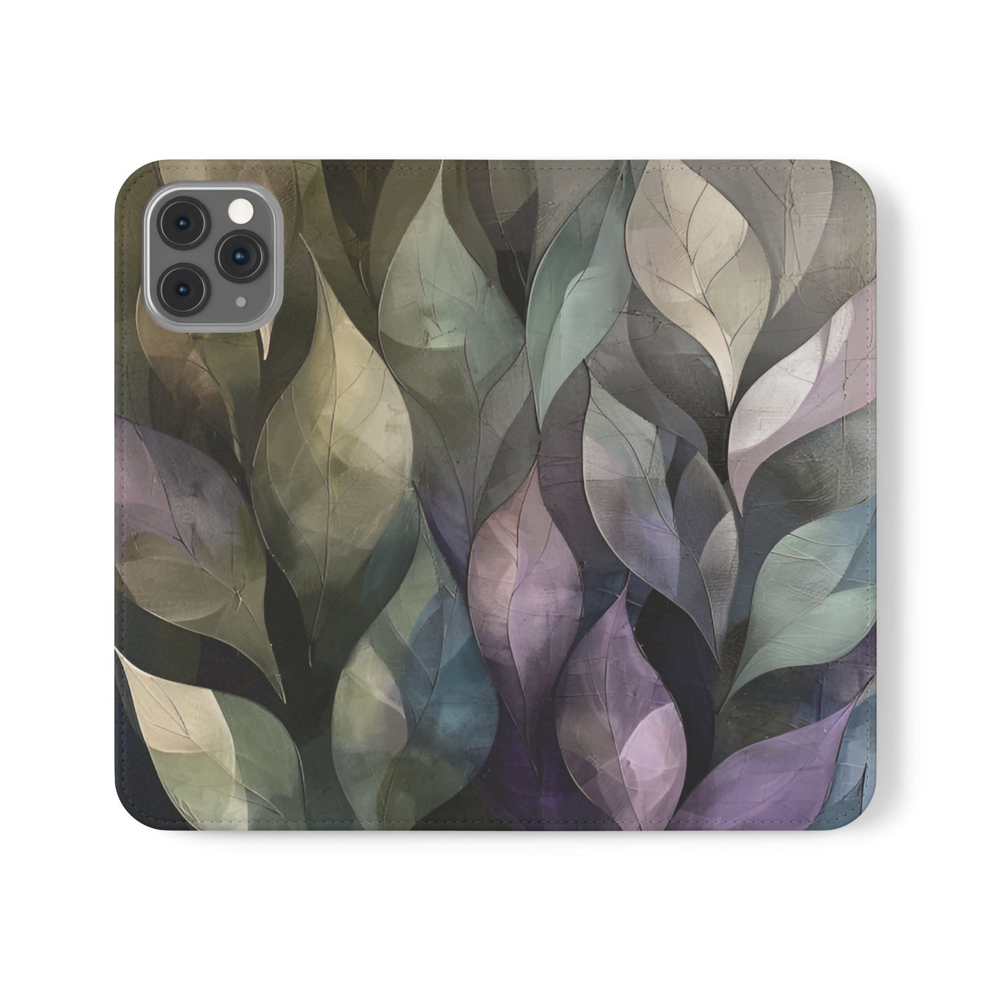 Contempo Leaf Flip Case - Ruppy's Creations