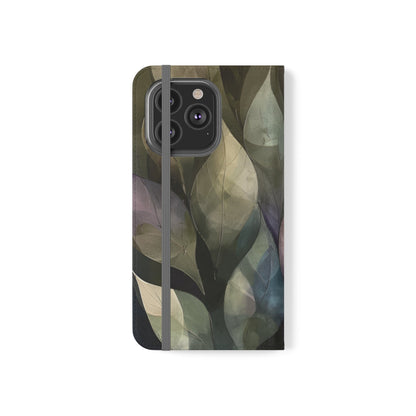 Contempo Leaf Flip Case - Ruppy's Creations