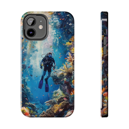 Coral Reef Diver Tough iPhone Case - Ruppy's Creations