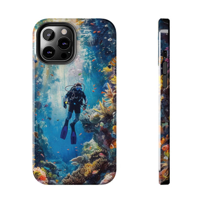 Coral Reef Diver Tough iPhone Case - Ruppy's Creations