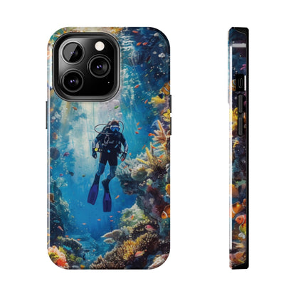 Coral Reef Diver Tough iPhone Case - Ruppy's Creations