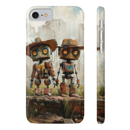 Cowboy Cowbots Slim Phone Case - Ruppy's Creations