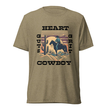 Cowboy Men's Short sleeve Triblend T-shirt - Ruppy's Creations