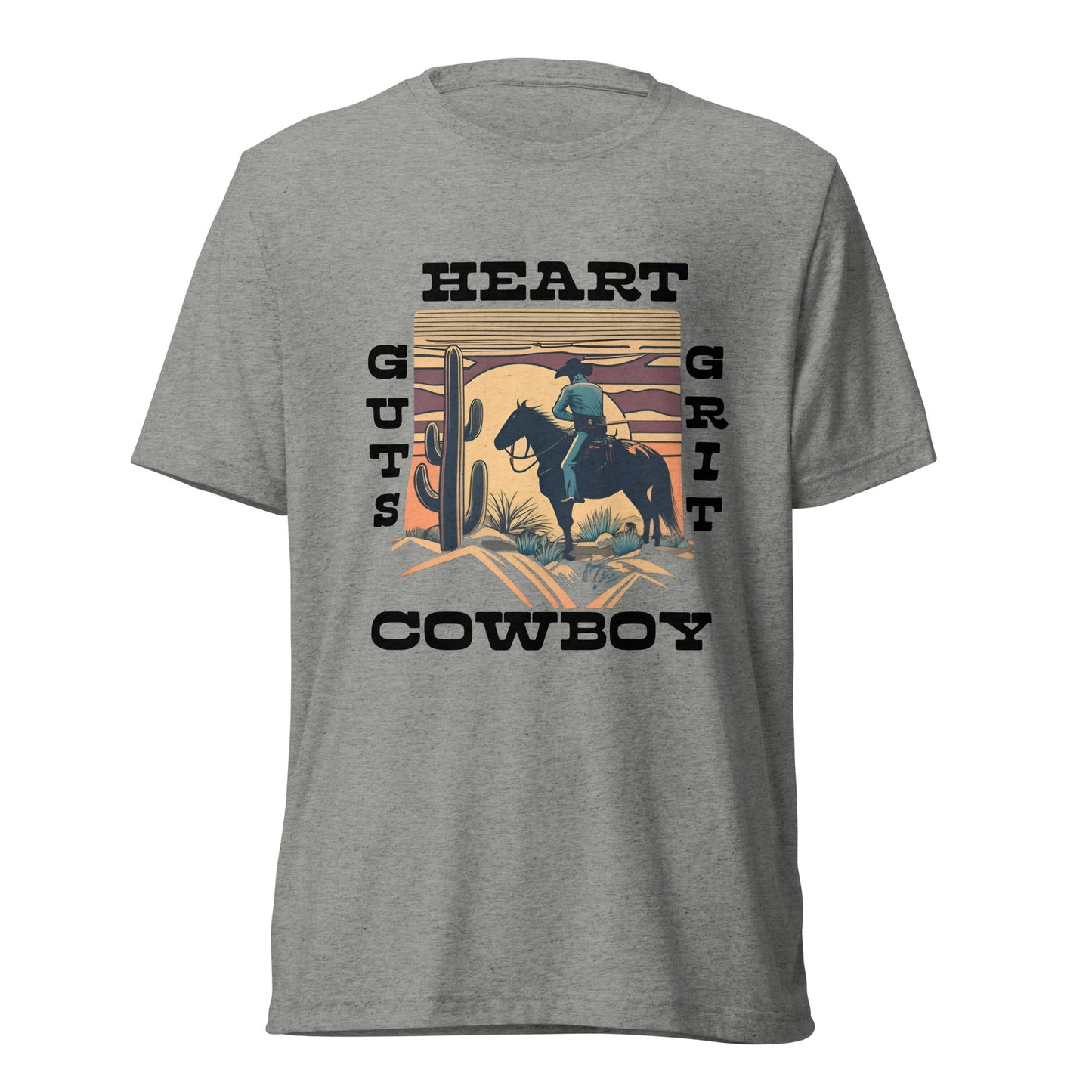 Cowboy Men's Short sleeve Triblend T-shirt - Ruppy's Creations