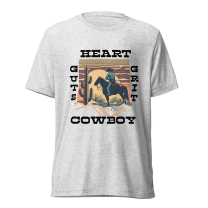 Cowboy Men's Short sleeve Triblend T-shirt - Ruppy's Creations