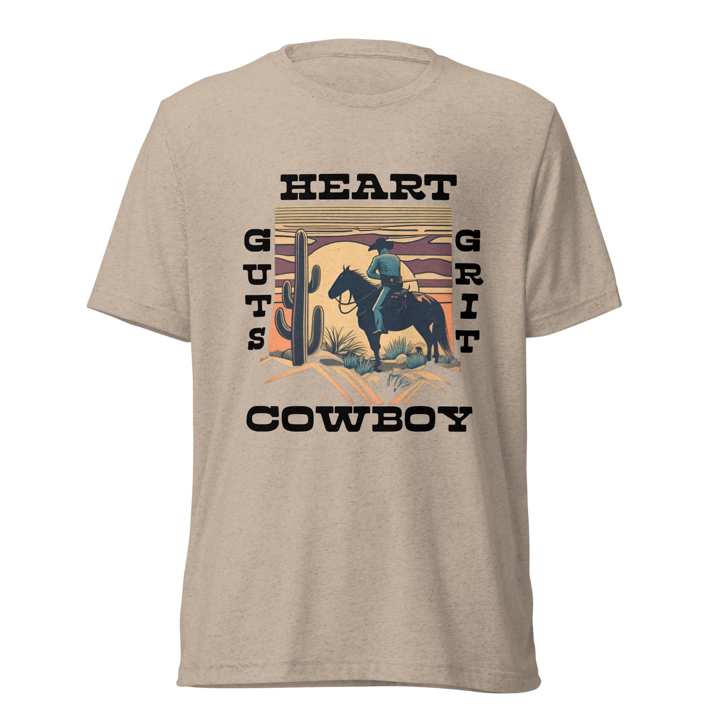 Cowboy Men's Short sleeve Triblend T-shirt - Ruppy's Creations