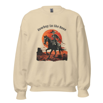 Cowboy to the Bone Men's Sweatshirt - Ruppy's Creations