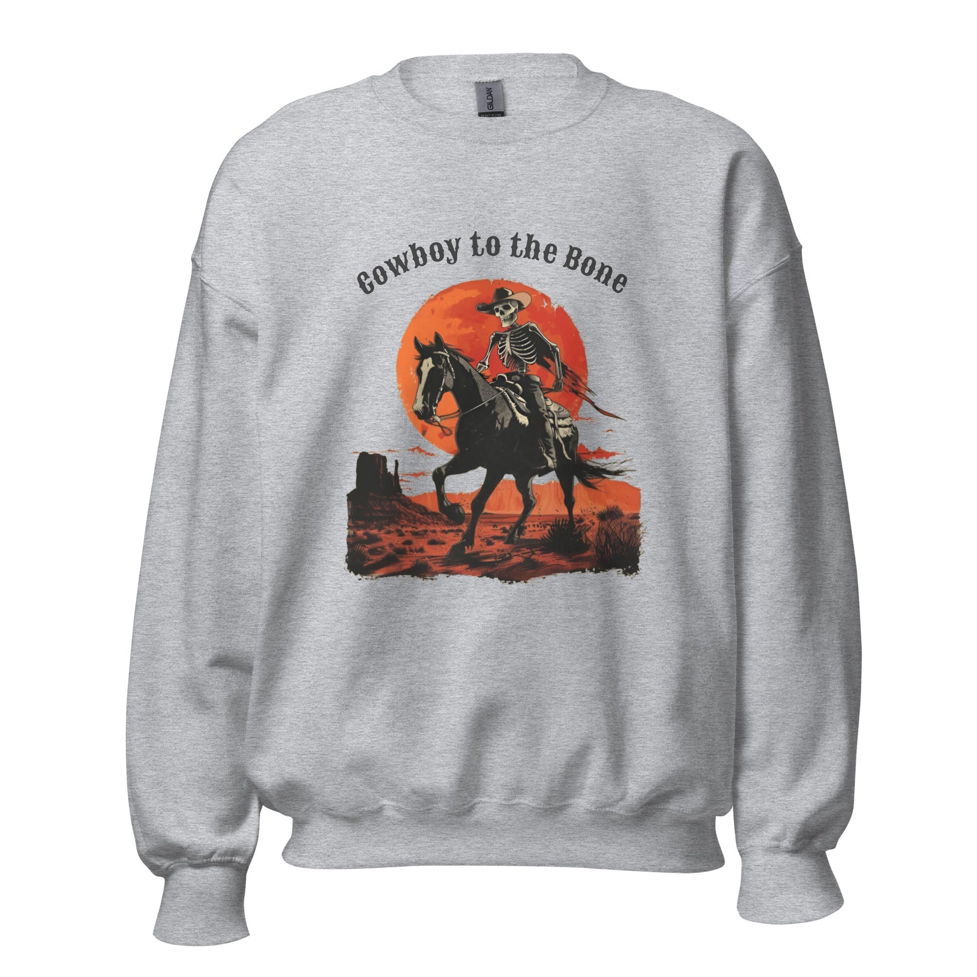 Cowboy to the Bone Men's Sweatshirt - Ruppy's Creations