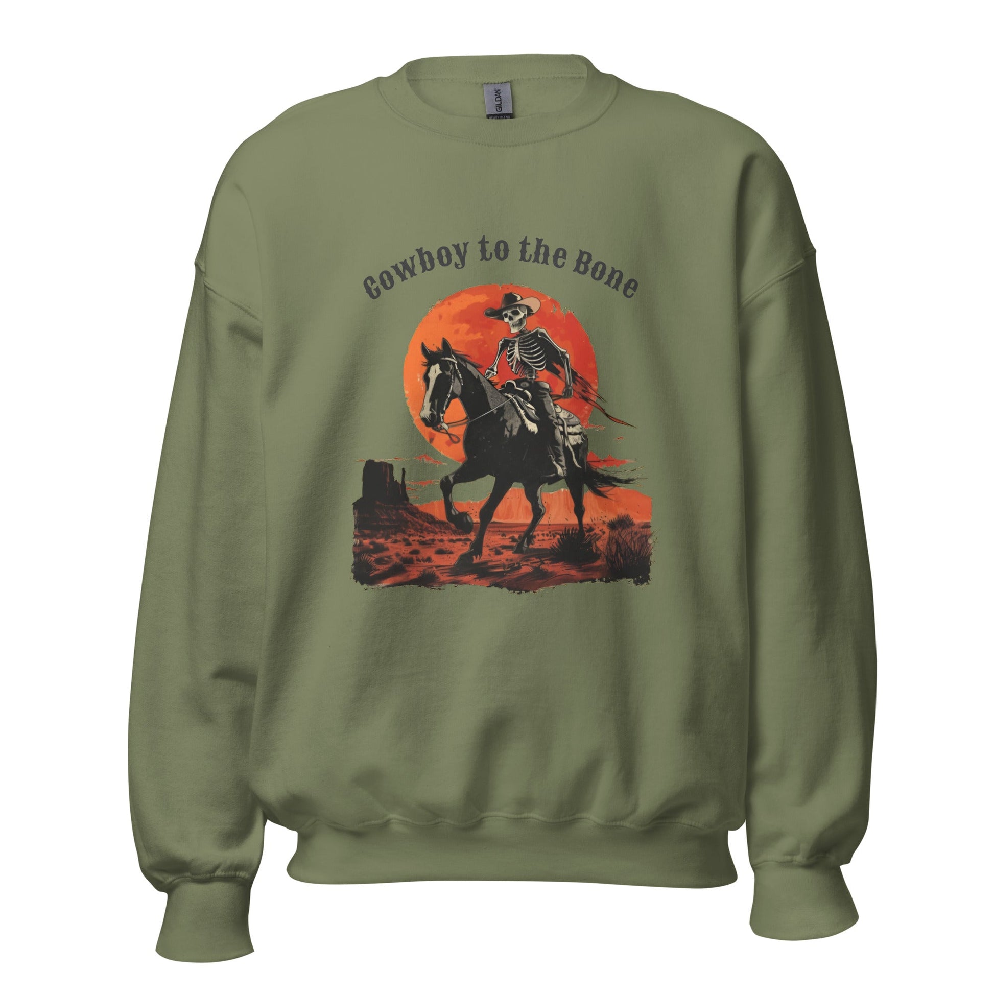 Cowboy to the Bone Men's Sweatshirt - Ruppy's Creations