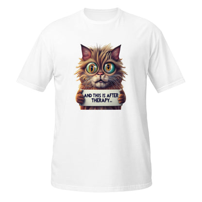 Crazy Cat Short - Sleeve Unisex T-Shirt (sizes up to 3x) - Ruppy's Creations