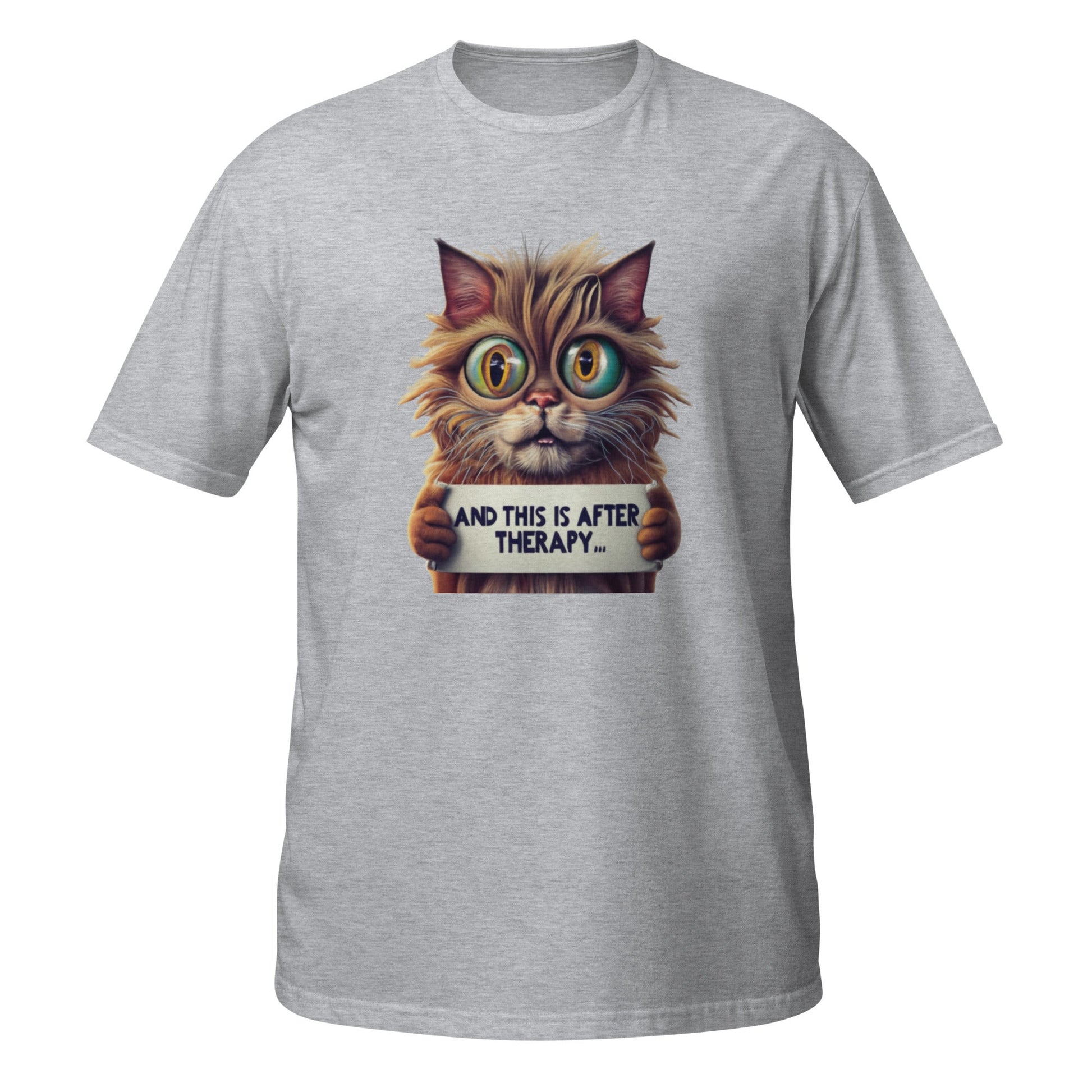 Crazy Cat Short - Sleeve Unisex T-Shirt (sizes up to 3x) - Ruppy's Creations