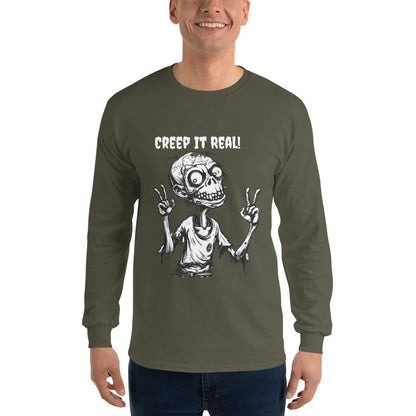 Creep It Real Men’s Long Sleeve Shirt - Ruppy's Creations