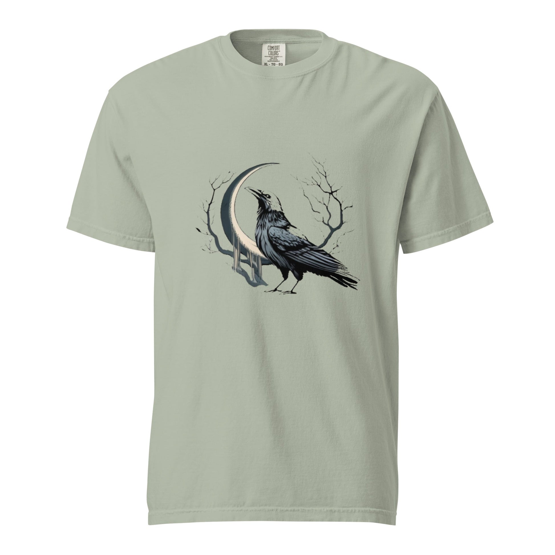 Crescent Crow Men's Garment - Dyed Heavyweight T-Shirt (sizes to 4x) - Ruppy's Creations