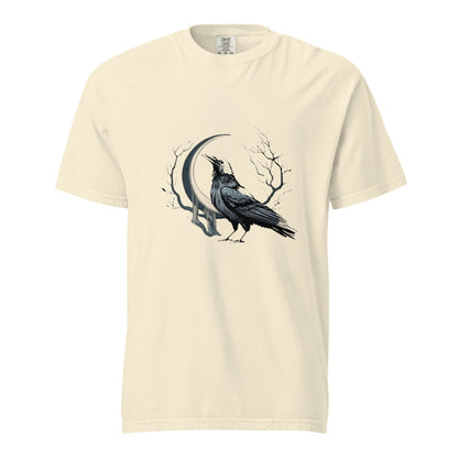 Crescent Crow Men's Garment - Dyed Heavyweight T-Shirt (sizes to 4x) - Ruppy's Creations