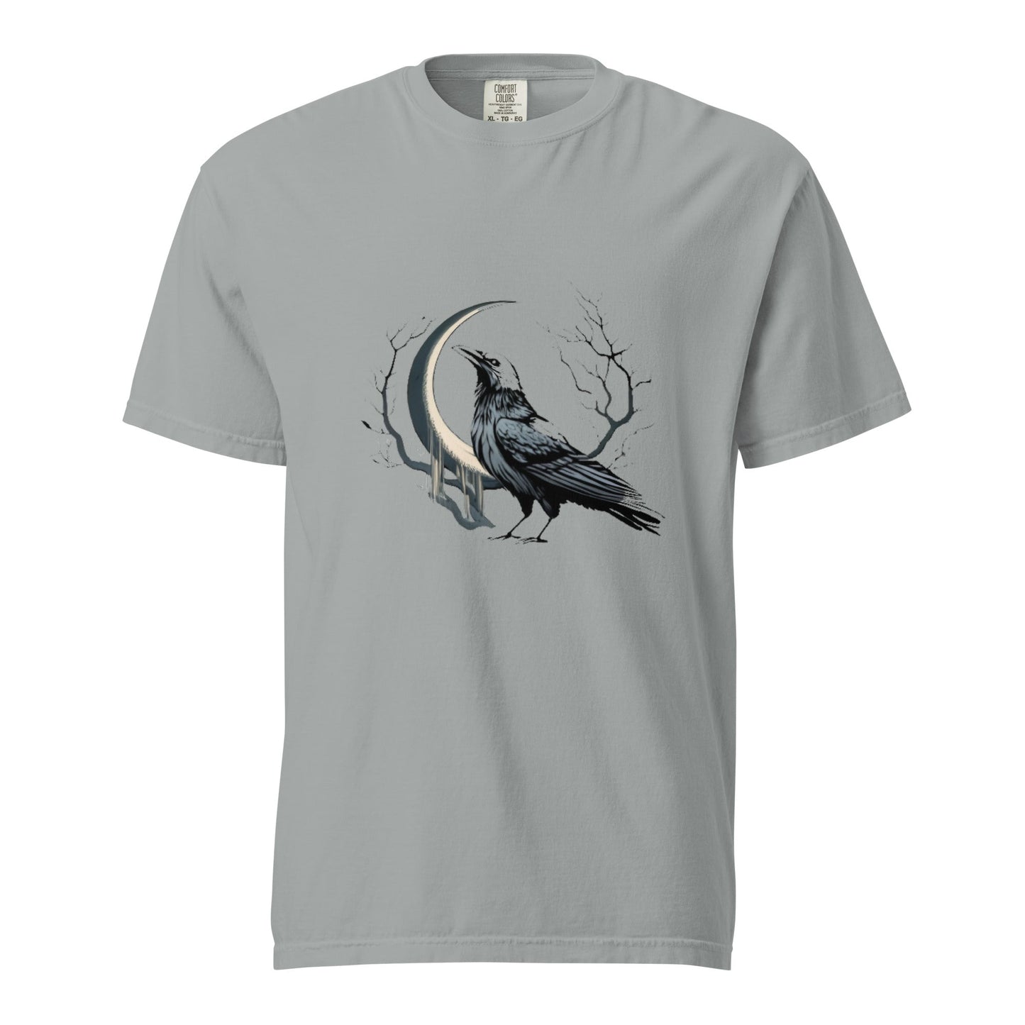 Crescent Crow Men's Garment - Dyed Heavyweight T-Shirt (sizes to 4x) - Ruppy's Creations