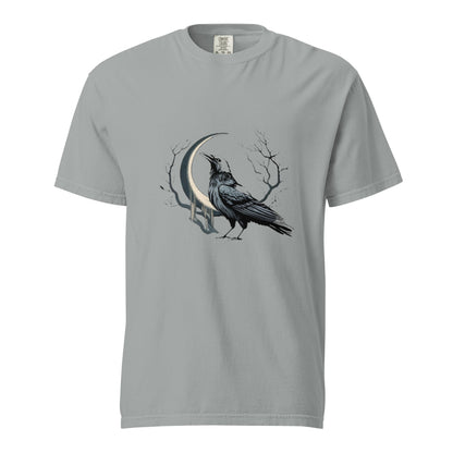 Crescent Crow Men's Garment - Dyed Heavyweight T-Shirt (sizes to 4x) - Ruppy's Creations