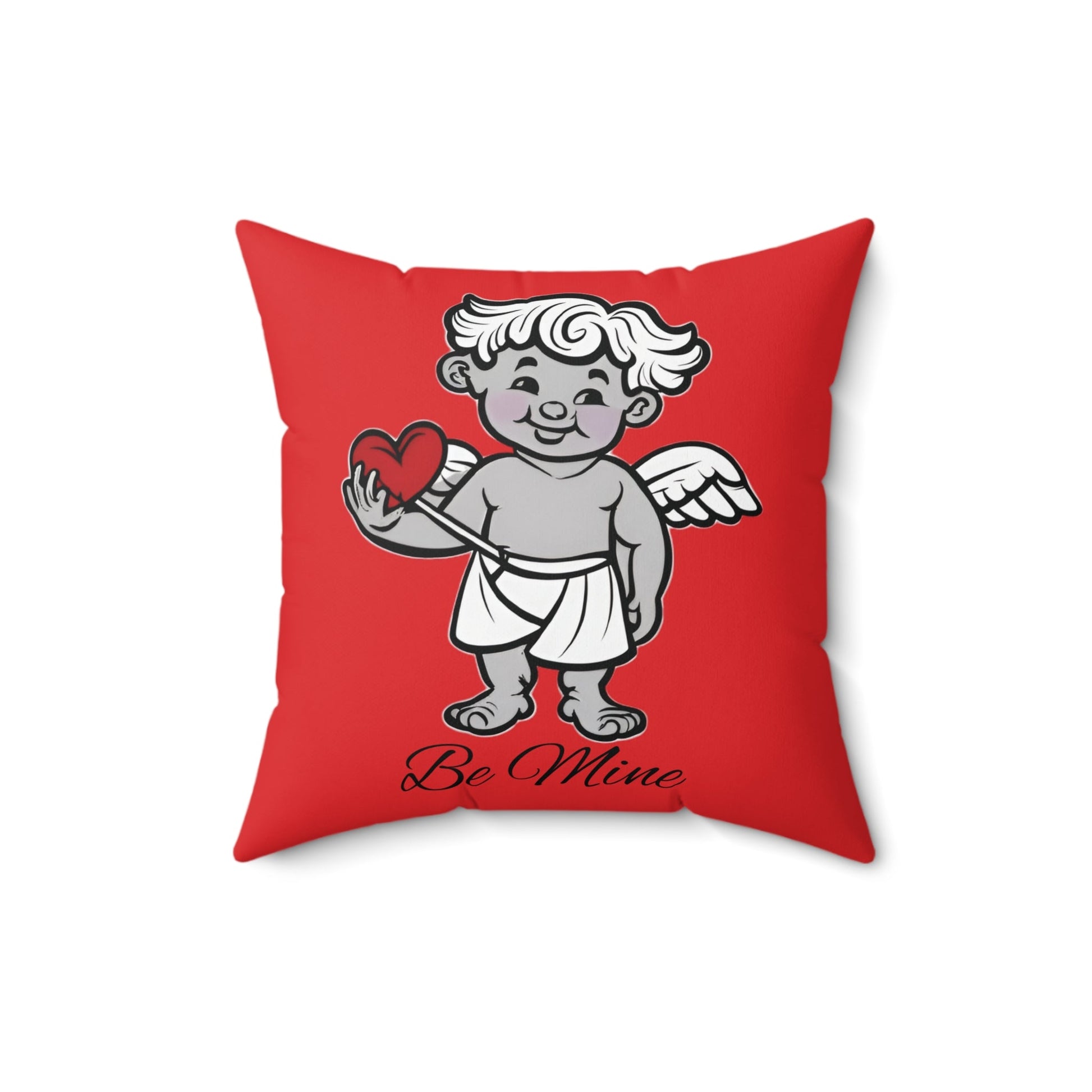 Cupid Be Mine Valentine's Day Spun Polyester Square Pillow - Ruppy's Creations