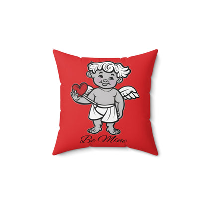 Cupid Be Mine Valentine's Day Spun Polyester Square Pillow - Ruppy's Creations