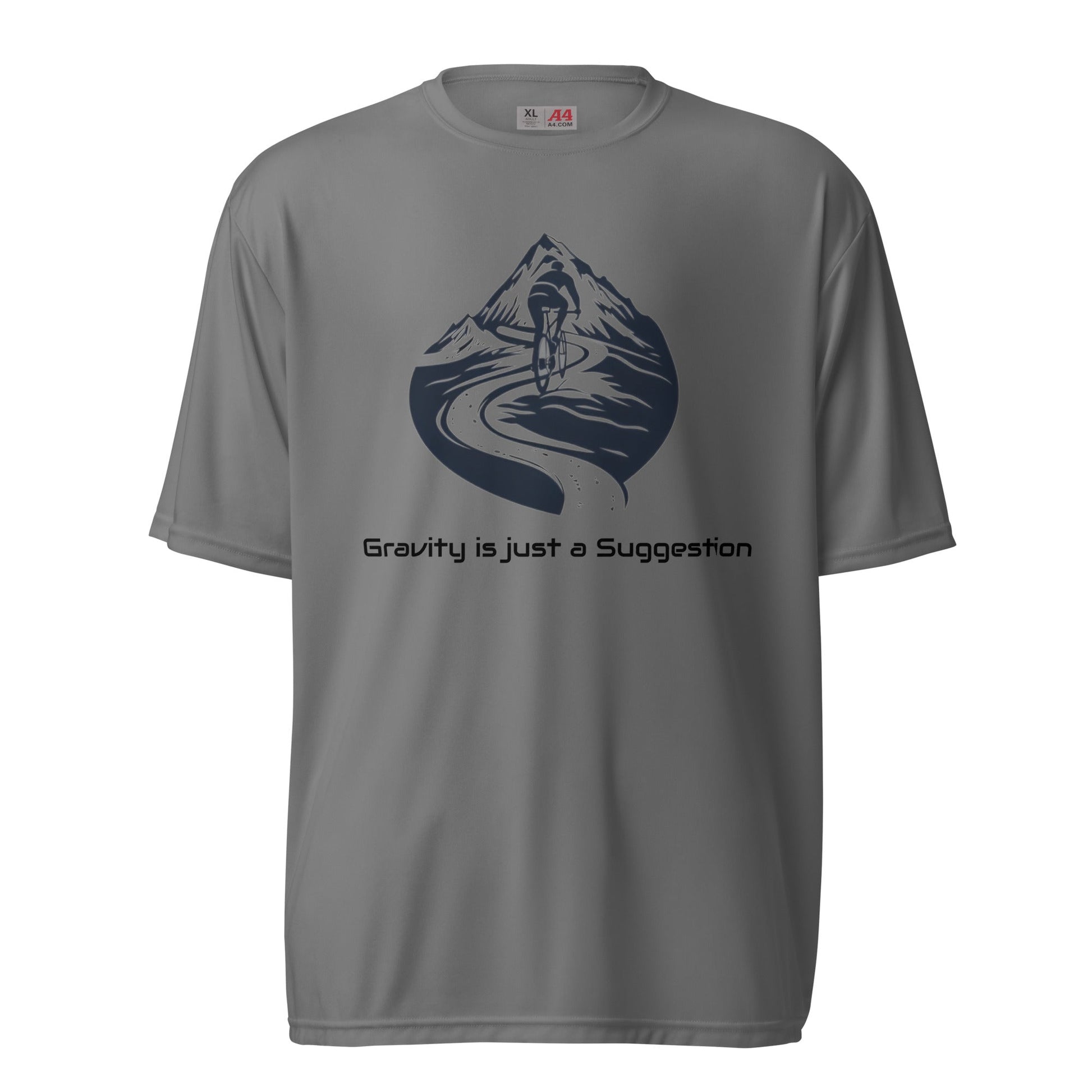 Cycling Gravity Unisex Performance Tee - Ruppy's Creations