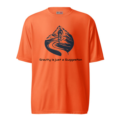 Cycling Gravity Unisex Performance Tee - Ruppy's Creations