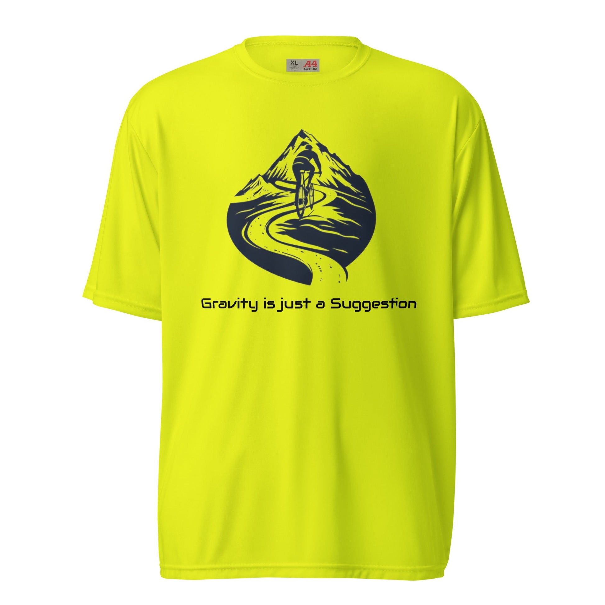 Cycling Gravity Unisex Performance Tee - Ruppy's Creations