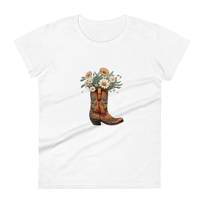 Daisy Boot Bouquet Women's Short Sleeve T-shirt - Ruppy's Creations