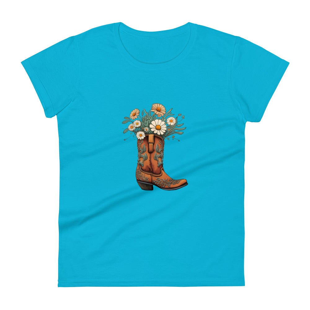 Daisy Boot Bouquet Women's Short Sleeve T-shirt - Ruppy's Creations