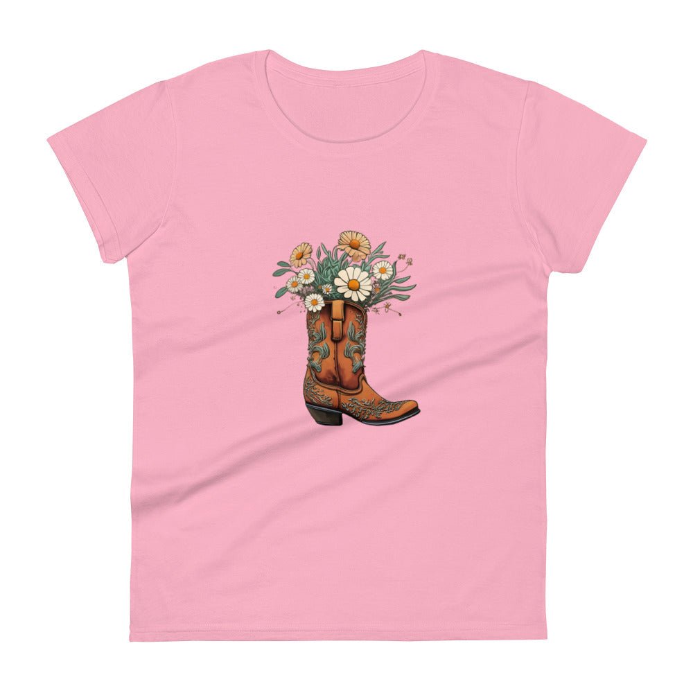 Daisy Boot Bouquet Women's Short Sleeve T-shirt - Ruppy's Creations