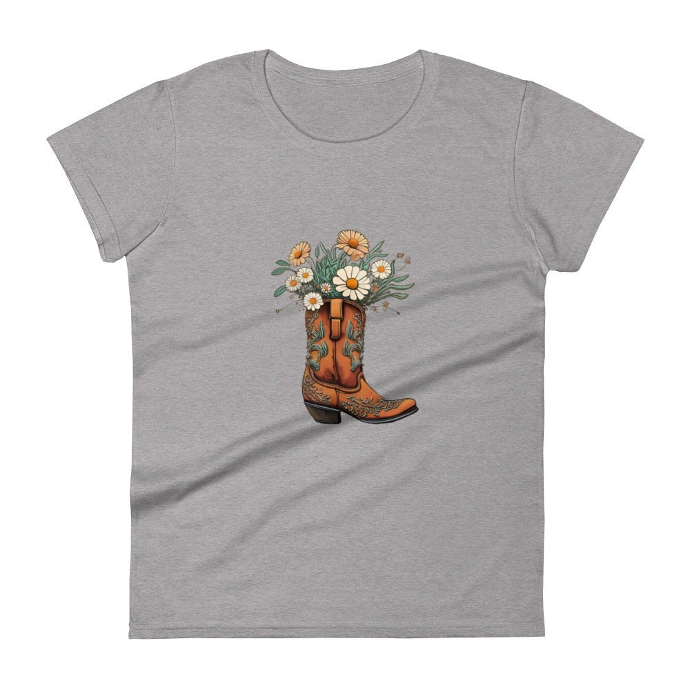 Daisy Boot Bouquet Women's Short Sleeve T-shirt - Ruppy's Creations