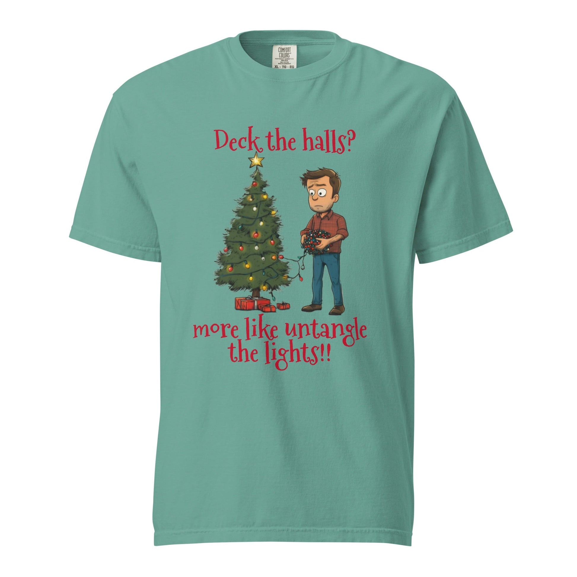 Deck the Halls Men's Heavyweight t-shirt - Ruppy's Creations