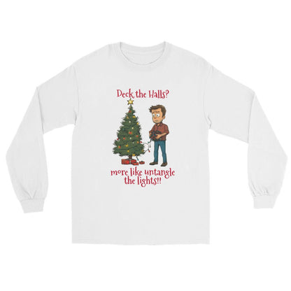 Deck the Halls Men’s Long Sleeve Tee - Ruppy's Creations